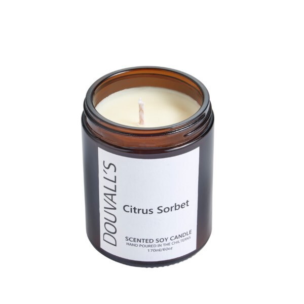 Douvall's Eco Soy Wax Scented Candle Citrus Sorbet 180g