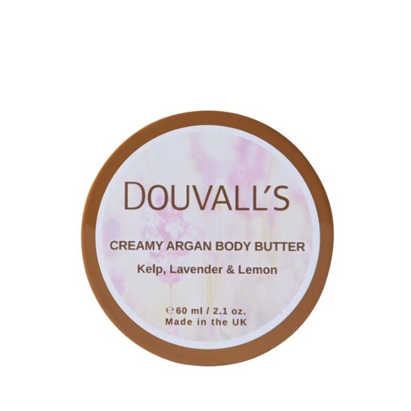 Douvall's Organic Creamy Argan Body Butter 60ml Lavender