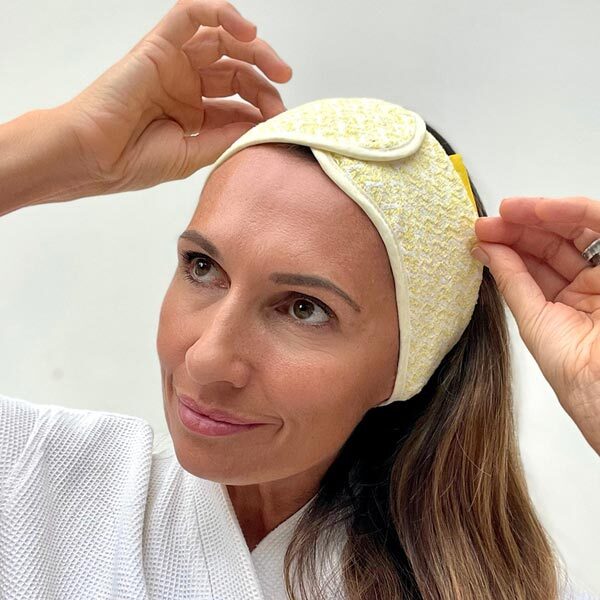 Popmask Microfiber Spa Headband - Yellow