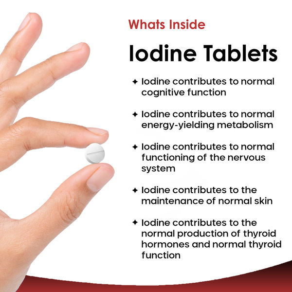 New Leaf Iodine Tablets 150mcg Vegan Thyroid Support