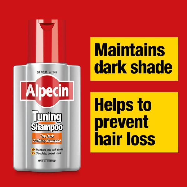 Alpecin Tuning Shampoo 3x 200ml | Preserves Natural Colour