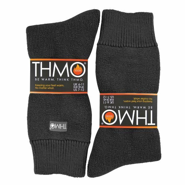 THMO Mens Fleece Lined Winter Thermal Socks 6-11 UK