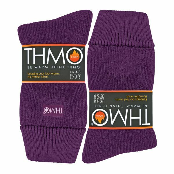 THMO Ladies Thermal Fleece Lined Slipper Socks 4-8 UK