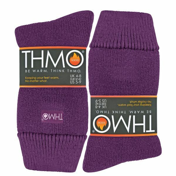 THMO Ladies Fleece Lined Winter Thermal Socks 4-8 UK