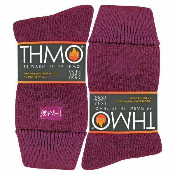 THMO Ladies Fleece Lined Winter Thermal Socks 4-8 UK