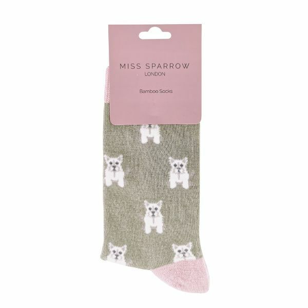 Miss Sparrow Ladies Dog Design Bamboo Socks 4-7 UK