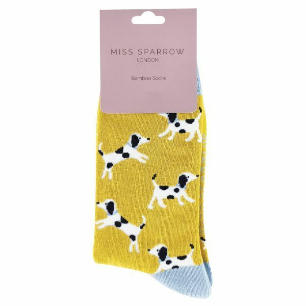 Miss Sparrow Ladies Dog Design Bamboo Socks 4-7 UK