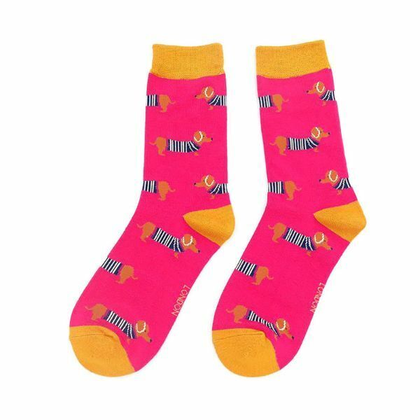 Miss Sparrow Ladies Dog Design Bamboo Socks 4-7 UK