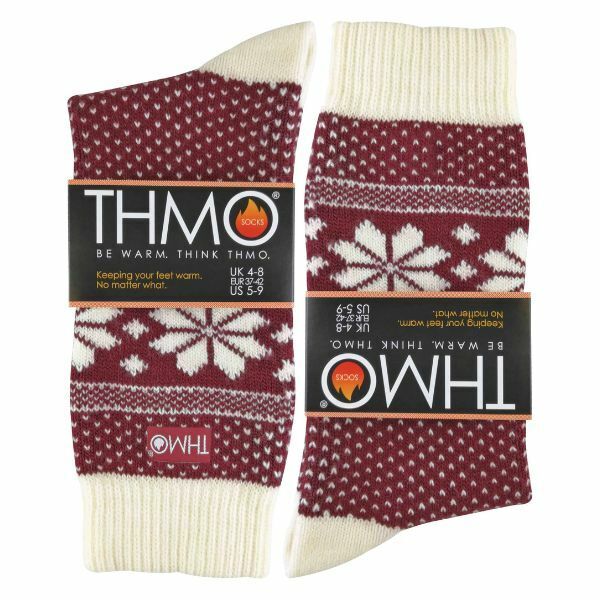 THMO Ladies Vintage Thermal Wool Blend Socks 4-8 UK