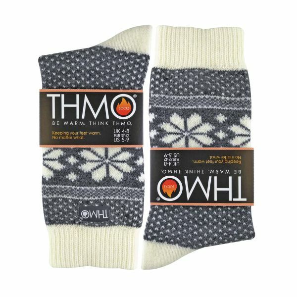 THMO Ladies Vintage Thermal Wool Blend Socks 4-8 UK