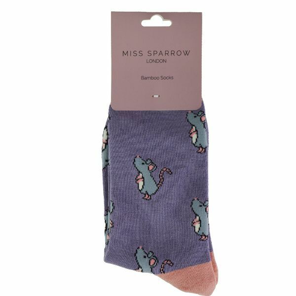 Miss Sparrow Ladies Animal Design Bamboo Socks 4-7 UK