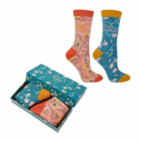 Miss Sparrow Ladies Bamboo Socks for Mum in Box 4-7 UK