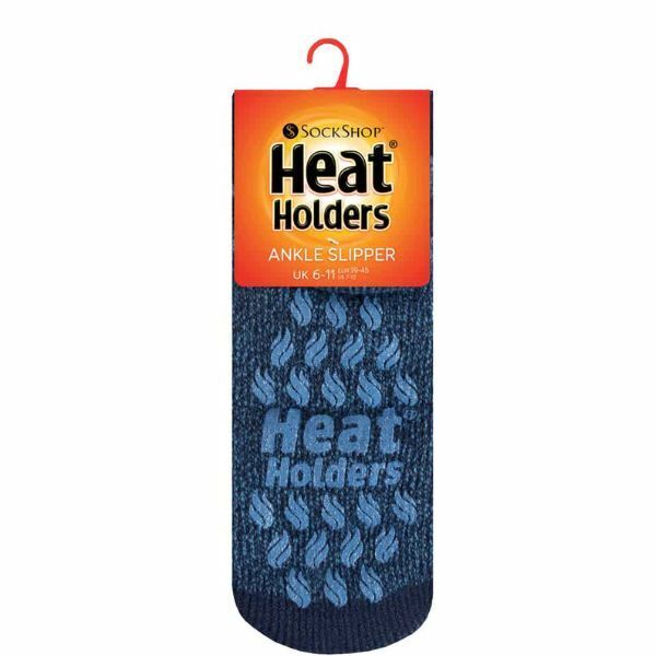 Heat Holders Mens Ankle Thermal Slipper Socks 6-11 UK