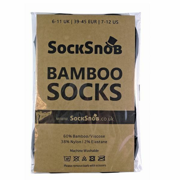 Sock Snob 4 Pairs Mens Bamboo Invisible Liner Socks 7-11 UK