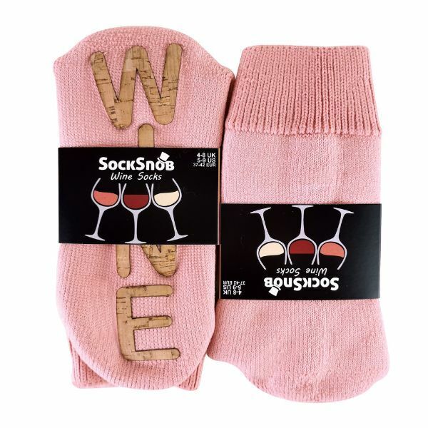 Sock Snob Ladies Fleece Lined Wine Slipper Socks 4-7 UK