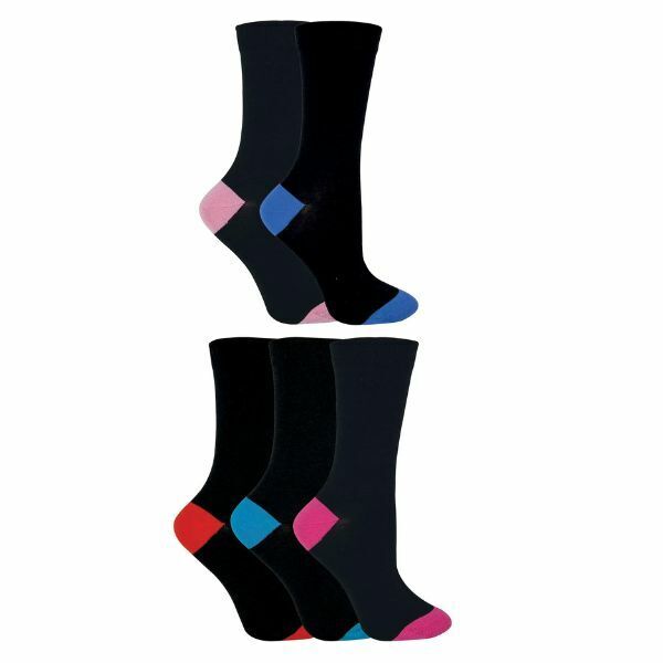 Sock Snob Ladies Heel & Toe Cotton Socks 4-8 UK