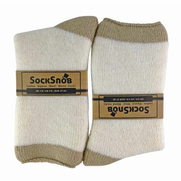 Sock Snob Ladies Alpaca Wool Blend Slipper Socks 4-8 UK