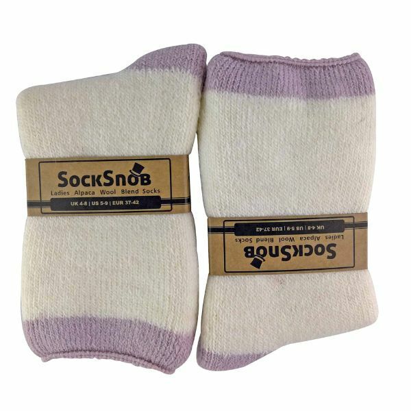 Sock Snob Ladies Alpaca Wool Blend Slipper Socks 4-8 UK