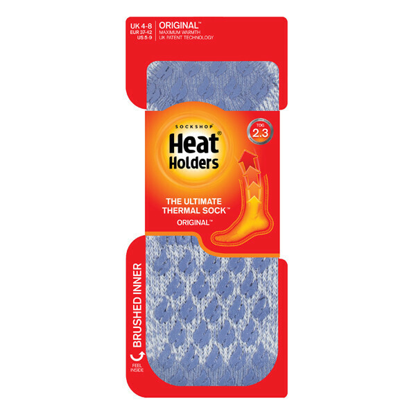 Heat Holders Ladies Winter Thermal Slipper Socks 4-8 UK