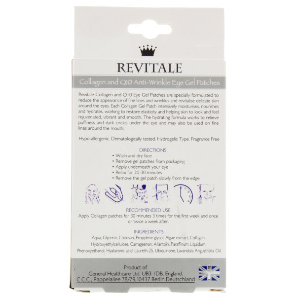 Revitale Collagen Q10 Anti Wrinkle Eye Gel Patches 5's Pairs