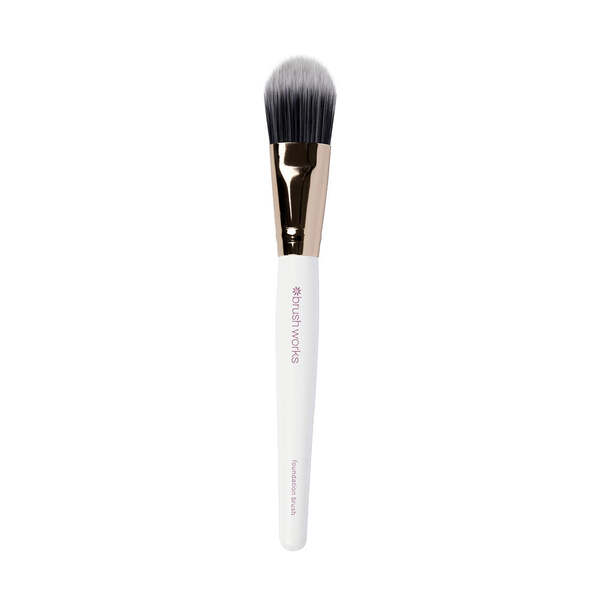 Brushworks White & Gold Foundation Brush