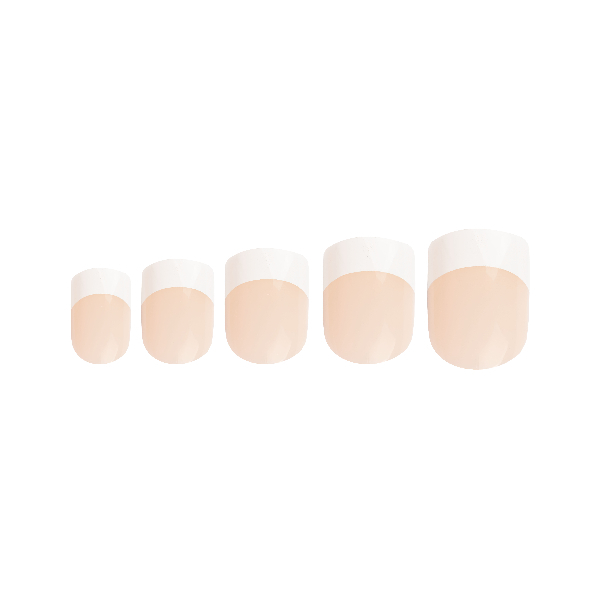 Invogue Bare French Square Nails - Pack of 24