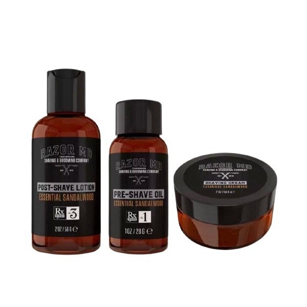 Razor MD Rx Travel Shave Kit Sandalwood