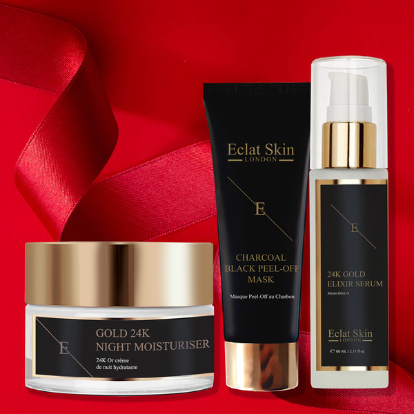 Eclat Skin London 3pc Anti-Ageing 24K Gold Starter Set