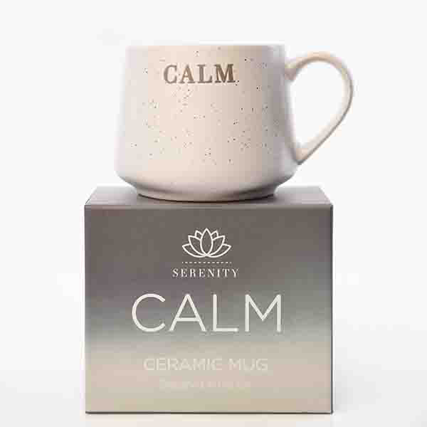 Serenity De-Bossed Mug "Calm"