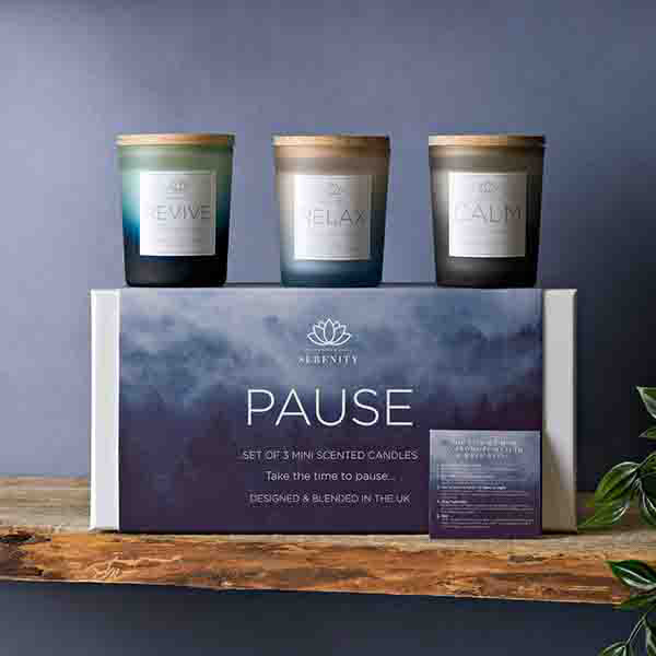 Serenity Pause Set of 3 Candles 70g