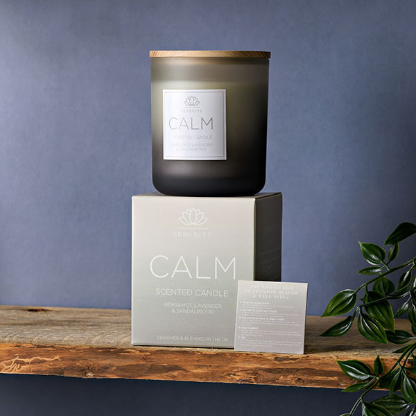 Serenity Calm Candle  Bergamot, Lavender & Sandlewood 270gm