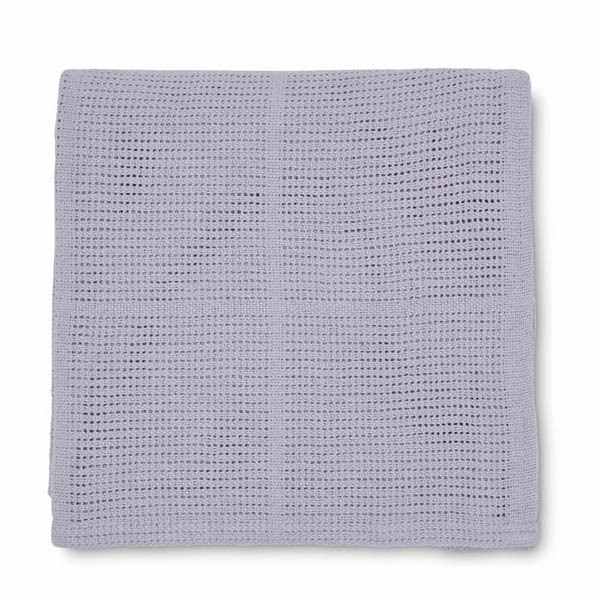 Martex Baby Cotton Leno Weave Cellular Blanket Large Grey