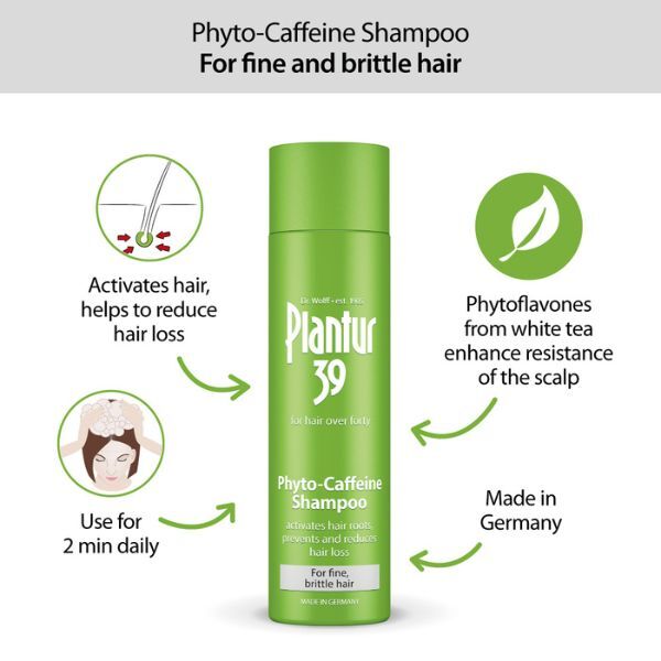 Plantur 39 Caffeine Shampoo For Fine Brittle Hair 3x 250ml