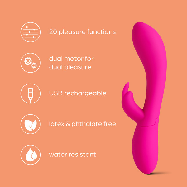 So Divine Kiss Kiss Rabbit Vibrator