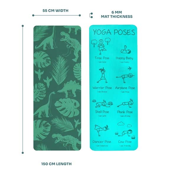 Myga Jurassic Jungle Kids Yoga Mat