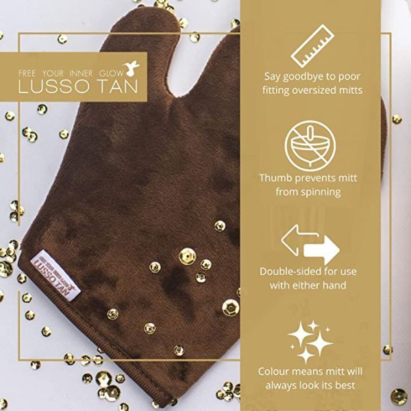 Lusso Tan Flawless Velvet Double Sided Tanning Mitt