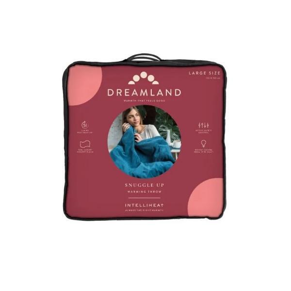 Dreamland Intelliheat Luxury Heated Throw - Teal