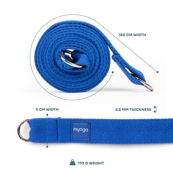 Myga 2 In 1 Yoga Belt & Sling - Royal Blue