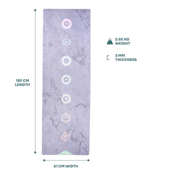 Myga Chakra Luxurious Vegan Suede Yoga Mat