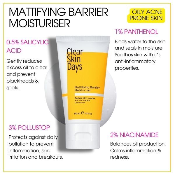 Clear Skin Days Mattifying Barrier Moisturiser 50ml