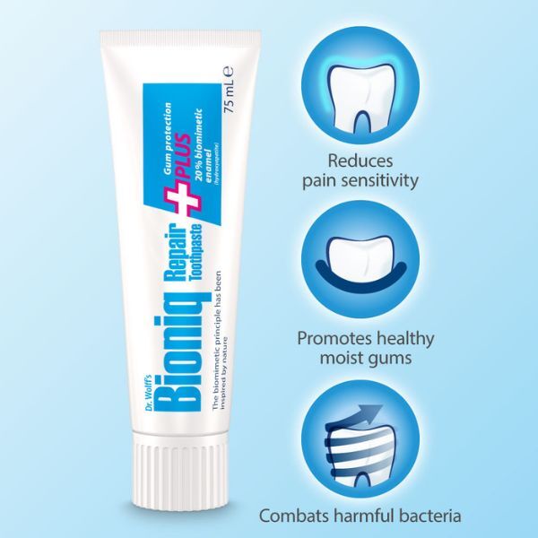 Dr. Wolff's Bioniq Repair Plus Fuoride Free Toothpaste Set