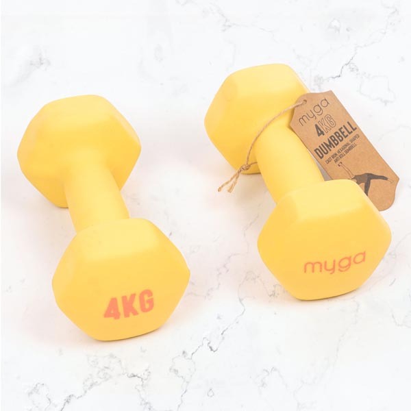 Myga Hexagonal Dumbbell - 4kg Pair