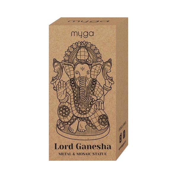 Myga Lord Ganesha Mosaic Statue