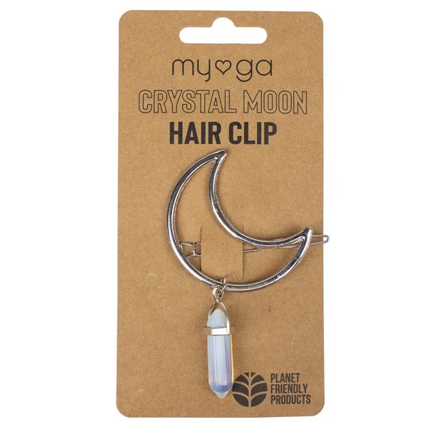 Myga Crystal Moon Hair Clip