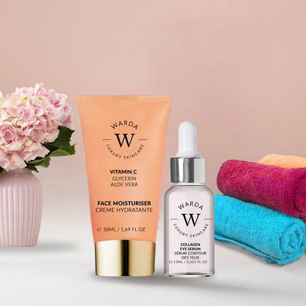 Warda Vitamin C Moisturiser 50ml + Eye Serum 15ml