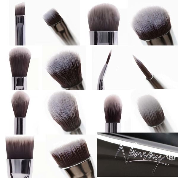 Nanshy The Eye Brush Set (7 Eyeshadow Brushes - Black).