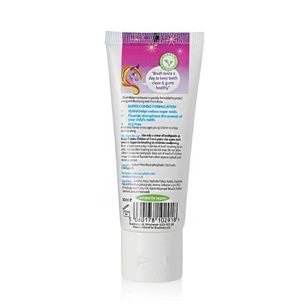 Brush Baby Natural Strawberry Kids Toothpaste 50 ml