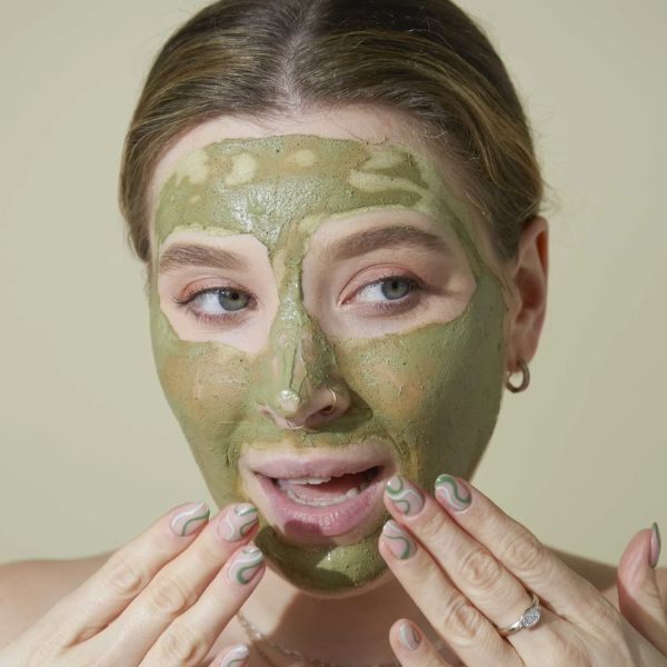 PERL Cosmetics French Green Clay Mask & Calming Mask Oil Set