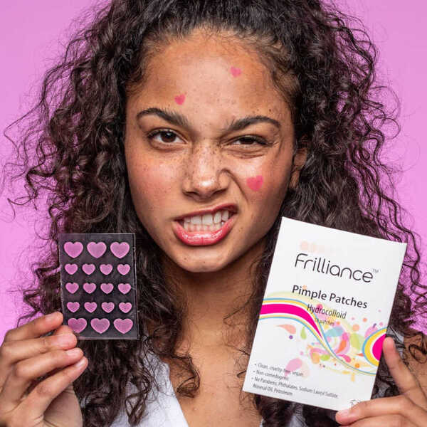 Frilliance Pimple Patches OG Pink Hearts (18 ct/2 sizes)