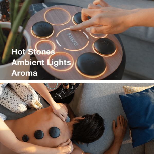 Eleeels S1 Hot Stone Massage Spa Set for Home Use